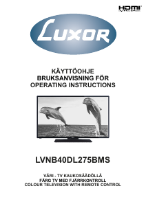 Manual Luxor LVNB40DL275BMS LCD Television