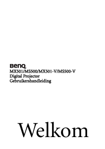 Handleiding BenQ MX501 Beamer