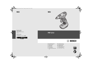 Handleiding Bosch PKP 3.6 LI Lijmpistool