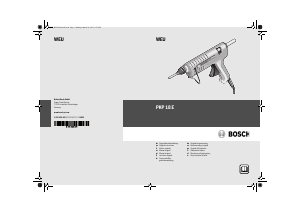 Manuale Bosch PKP 18 E Pistola incollatrice