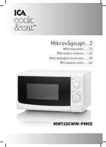 Rokasgrāmata ICA MM720CWW-PM0E Mikroviļņu krāsns