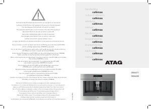 Manual de uso ATAG CM4411AC Máquina de café