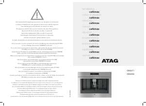 Manual de uso ATAG CM4492AC Máquina de café