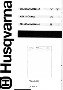 Bruksanvisning Husqvarna QB510W Diskmaskin
