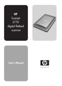 Manual HP Scanjet 3770 Scanner