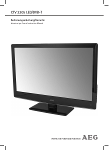 Manuale AEG CTV 2205 LED televisore