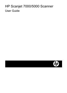 Handleiding HP Scanjet 7000 Scanner