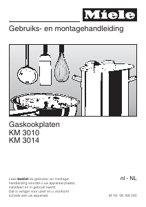 Handleiding Miele KM 3010 Kookplaat