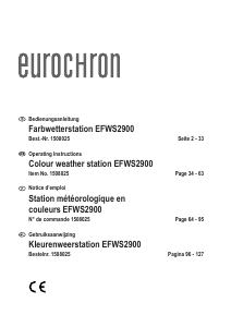 Manual Eurochron EFWS 2900 Weather Station