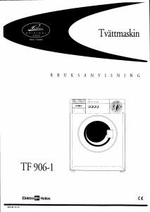 Bruksanvisning ElektroHelios TF906-1 Tvättmaskin