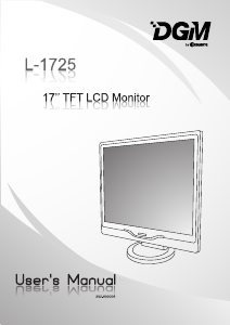 Handleiding DGM L-1725 LCD monitor