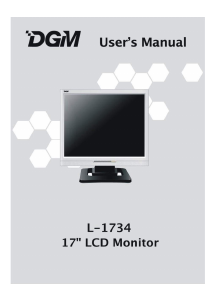 Manual de uso DGM L-1734 Monitor de LCD