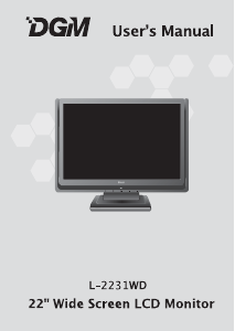 Manuale DGM L-2231WD Monitor LCD