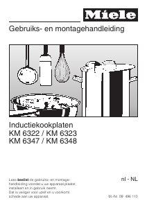 Handleiding Miele KM 6322 Kookplaat