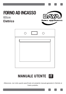 Manuale DAYA DSFI-62ET Forno