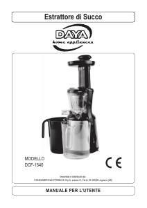 Manuale DAYA DCF-1540 Centrifuga