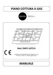 Manuale DAYA DMPC-5GTC14 Piano cottura