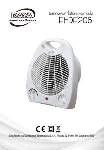 Manuale DAYA FHDE206 Termoventilatore