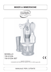 Manuale DAYA YW-0123A Frullatore a mano