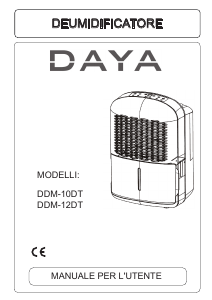 Manuale DAYA DDM-12DT Deumidificatore