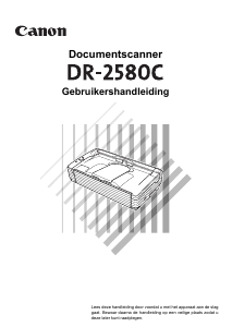 Handleiding Canon DR-2580C Scanner