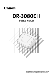 Handleiding Canon DR-3080CII Scanner