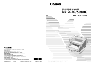 Manual Canon DR-5020C Scanner