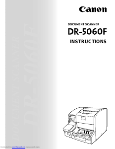 Handleiding Canon DR-5060F Scanner