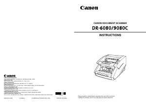 Manual Canon DR-6080C Scanner