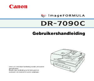 Handleiding Canon DR-7090C imageFORMULA Scanner