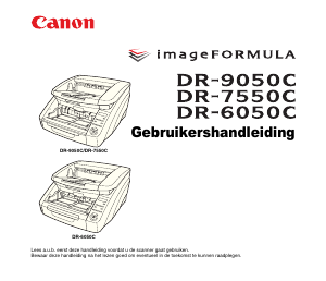 Handleiding Canon DR-7550C imageFORMULA Scanner