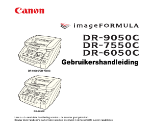 Handleiding Canon DR-9050C imageFORMULA Scanner