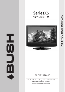 Manual Bush IDLCD1910HD LCD Television