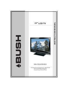 Handleiding Bush IDLCD2205HDV LCD televisie
