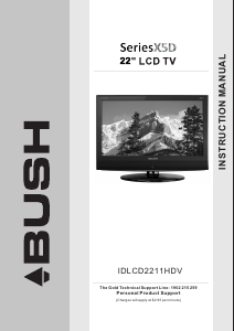 Handleiding Bush IDLCD2211HDV LCD televisie