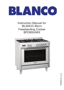 Handleiding Blanco BFD9054WX Fornuis
