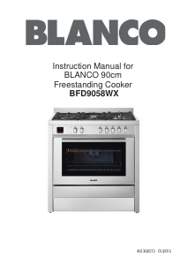 Handleiding Blanco BFD9058WX Fornuis