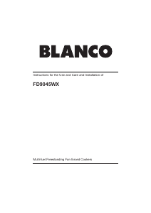 Handleiding Blanco FD9045WX Fornuis