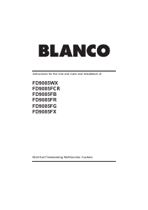 Manual Blanco FD9085FB Range