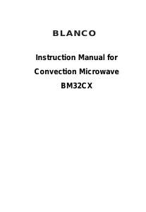 Handleiding Blanco BM32CX Magnetron