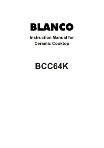 Manual Blanco BCC64K Hob