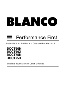 Manual Blanco BCCT60N Hob