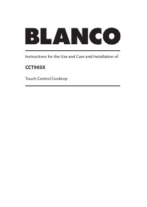 Manual Blanco CCT905X Hob