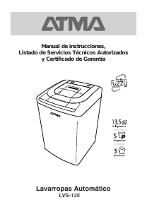 Manual de uso Atma LVS-135 Lavadora