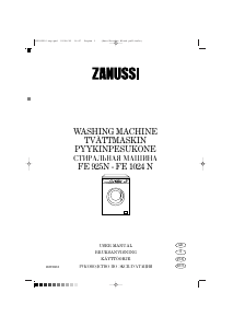 Руководство Zanussi FE 1024 N Стиральная машина