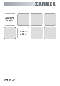 Bedienungsanleitung Zanker KWN6314F Waschmaschine