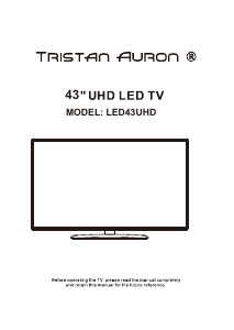 Bedienungsanleitung Tristan Auron LED43UltraHD LED fernseher