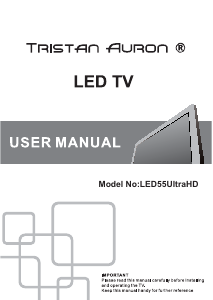 Bedienungsanleitung Tristan Auron LED55UltraHD LED fernseher