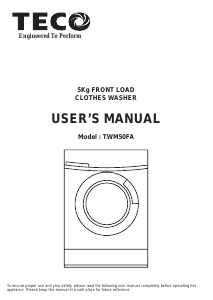 Manual TECO TWM50FA Washing Machine