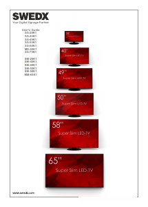 Handleiding SWEDX ME-65K1 LED monitor